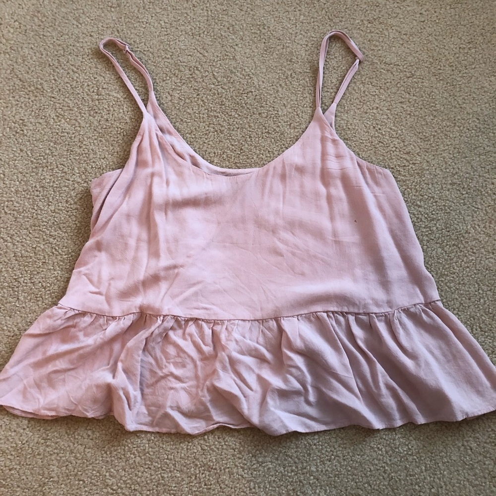 Topshop peplum tank top